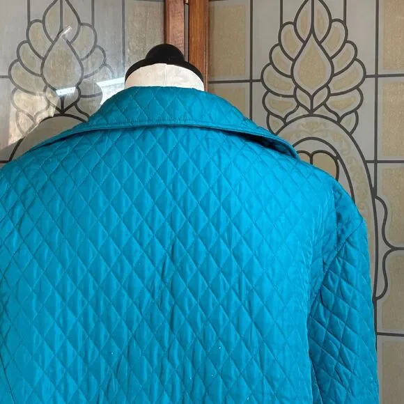 Briggs Of New York Retro Diamond Stitch Quilted Lightweight Jacket Plus Size 3X - Picture 7 of 16